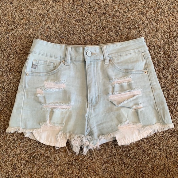 Justusa denim distressed shorts - Picture 1 of 4
